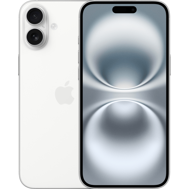 iPhone 16 Plus biały front i tył