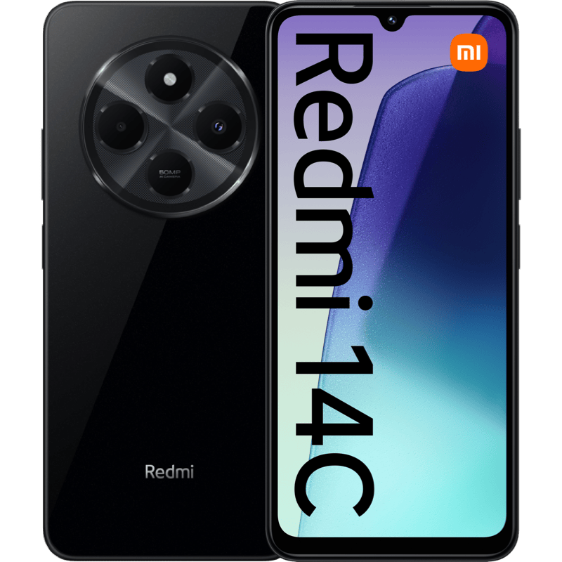 Xiaomi Redmi 14C 4/128GB czarny front i tył