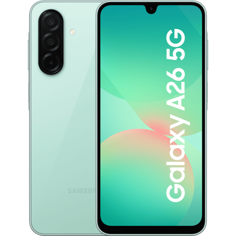 Samsung Galaxy A26 5G 6/128GB zielony front i tył